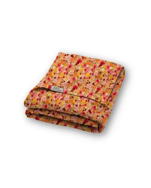 Hutch&Putch Hutch&Putch Musselin Sommerdecke für warme Nächte - Abmaße 135x220 cm - aus 100% Bio-Baumwolle - Handmade in Germany, Flowerful, – Produktbild 1 von 1