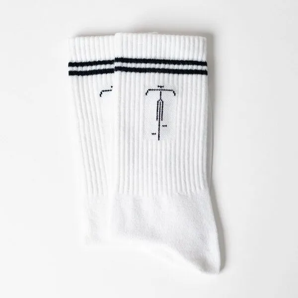 arrel arrel Bike Socken, Weiß/schwarz(weiß), – Produktbild 1 von 1