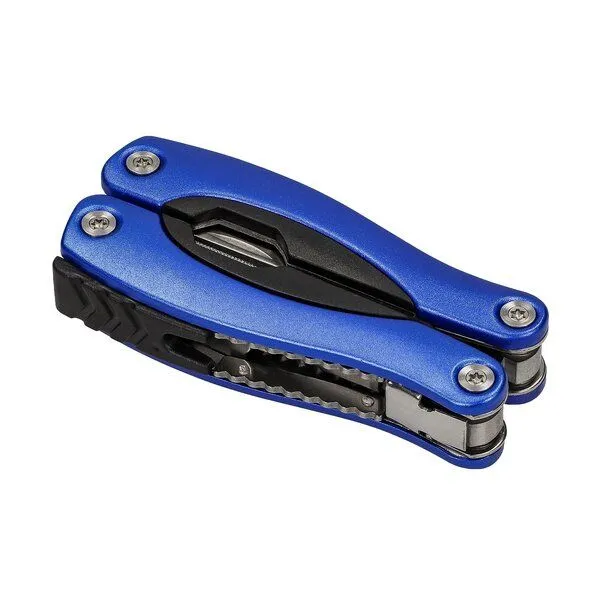 elasto elasto Multifunktions-Taschenmesser "Legend" - 8in1 Werkzeug aus Edelstahl, Schwarz/blau, – Produktbild 3 von 5