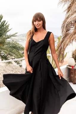 RAVENS VIEW IBIZA RAVENS VIEW IBIZA Damen vegan Kleid Alaska Schwarz – Produktbild 1 von 1