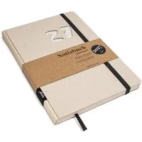 tyyp tyyp Wochenplaner 2027 – Taschenkalender A5 aus Recyclingkarton – grau, vegan & handgefertigt, Cream, – Produktbild 1 von 1