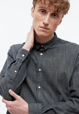 Givn Berlin Givn Berlin Jeanshemd GBDEVIS aus Bio-Baumwolle - Washed Black (Denim) – Produktbild 1 von 1