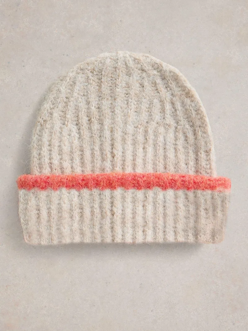 White Stuff Strickmütze Colour-Block - Einheitsgröße, Natur multi, – Produktbild 1 von 2