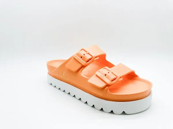 thies Vegane Ecofoam Plateau Sandale von thies ® aus recyceltem EVA, Orange juice (orange), – Produktbild 3 von 4