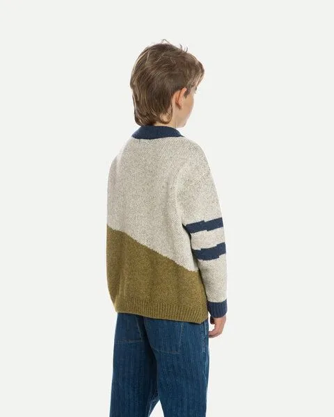 MATONA Matona Pullover | Easy Sweater | aus Wolle und Baumwolle | GOTS-zertifiziert, Pear multi, – Produktbild 2 von 4