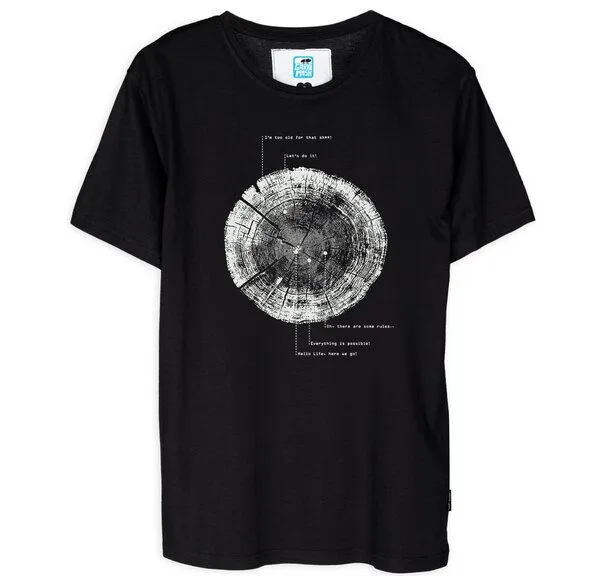 Gary Mash GARY MASH T-Shirt Liferings aus Biobaumwolle, Schwarz, – Produktbild 1 von 3