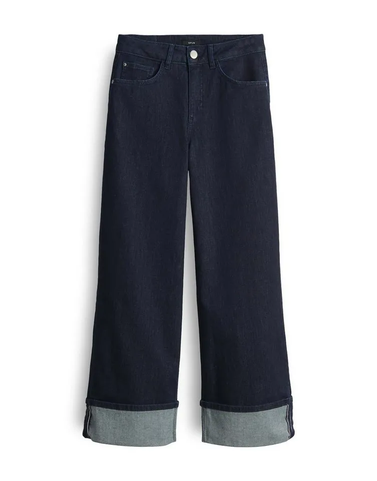 OPUS 5-Pocket-Jeans MIVA TURN UP mit XL Umschlag Ankle, BCI Cotton, XL-Aufschlag am Saum – Produktbild 2 von 5