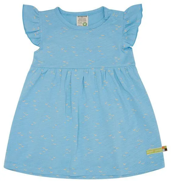 loud + proud loud + proud Babys & Kinder Kleid Slub Jersey, GOTS-zertifiziert, Air(blau), – Produktbild 1 von 4