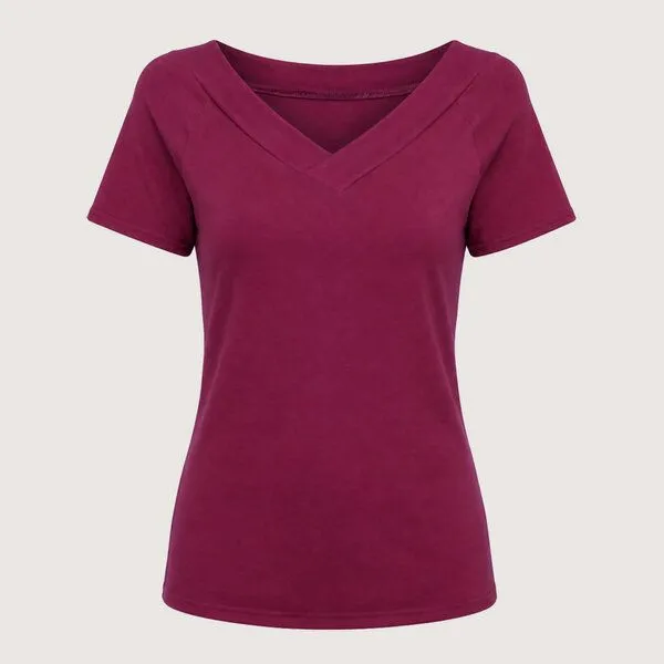 Frija Omina Frija Omina Bio T-Shirt Due, Beere (rot), – Produktbild 1 von 2
