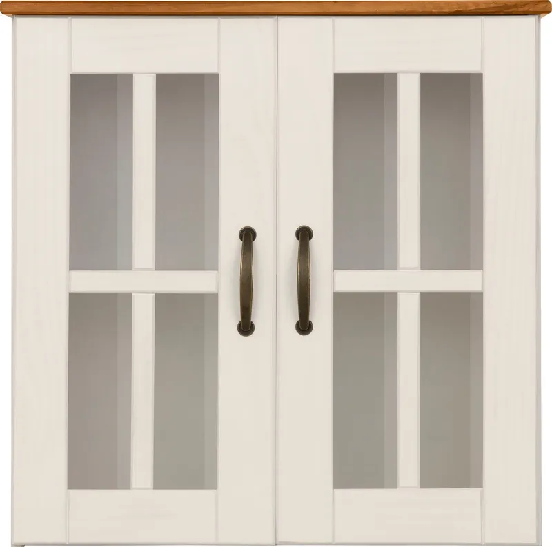 Home affaire Hängeschrank Rodby FSC®-zertifiziertes Massivholz, Griffe Metall, Breite 60cm, Höhe 60cm, Weiß, – Produktbild 1 von 5