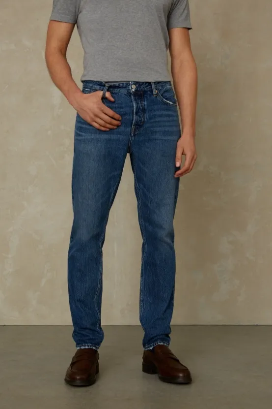 Kings Of Indigo Kings Of Indigo Herren vegan Jeans Jerrick Clean Mid Vintage Blau, Blau, – Produktbild 2 von 2
