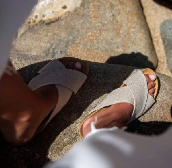 Zouri Zouri Vegane Sandalen SUN Leinen, Natur, – Produktbild 3 von 4