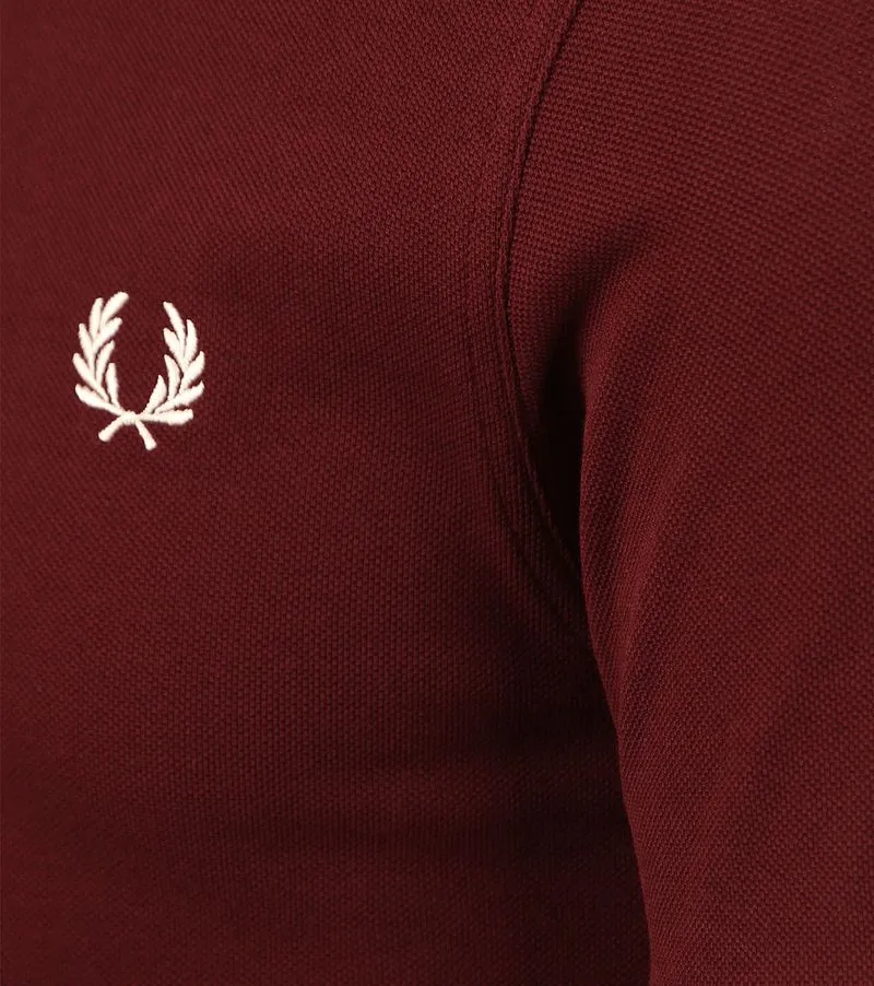 Fred Perry Fred Perry Polo M3600 Bordeaux - Größe M, Rot, – Produktbild 4 von 5