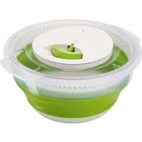 EMSA EMSA Falt-Salatschleuder 'BASIC' 4,0 l, transparent/grün – Produktbild 1 von 1