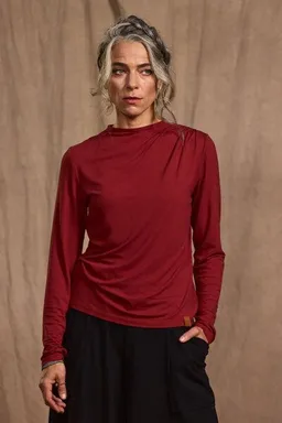 KOKOworld KOKOworld Rollkragenpullover Camino in Terracotta aus EcoVero-Viskose – Produktbild 1 von 1