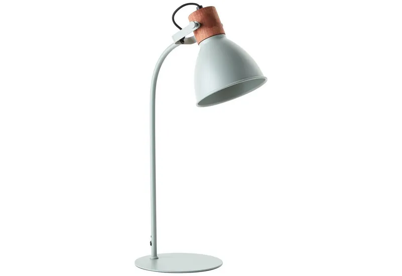 Brilliant Brilliant Tischleuchte Erena, ohne Leuchtmittel, Höhe 52 cm, E27, Metall/Holz, Grün, – Produktbild 2 von 4