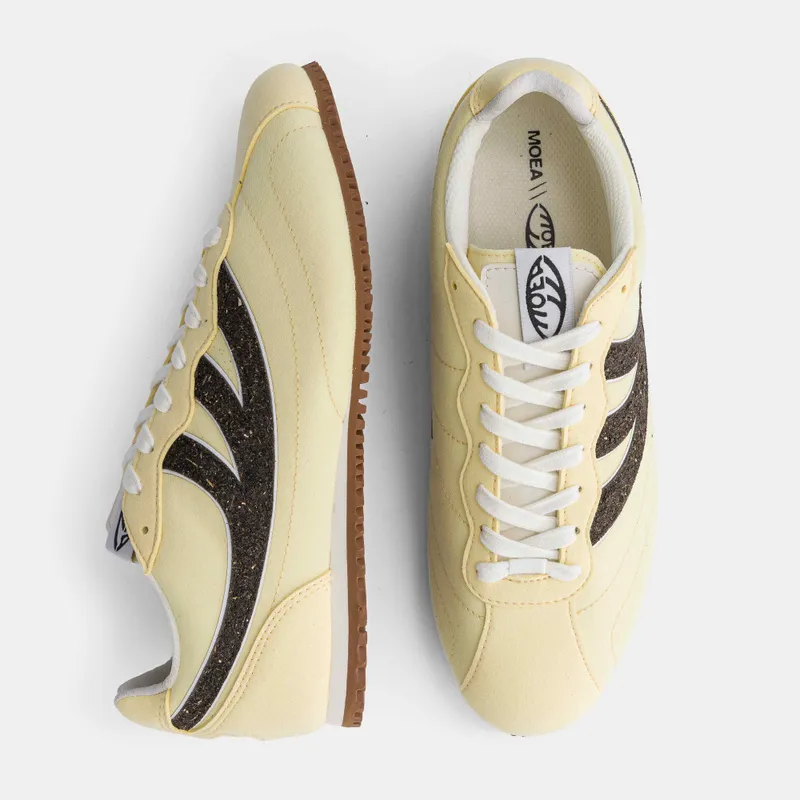 MoEa MoEa Herren vegan Sneaker Rise Yellow & Black Seaweed, Gelb, – Produktbild 2 von 2