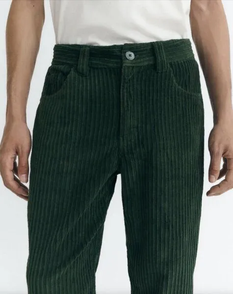thinking mu thinking mu Cordhose David - Bottle Green, Green, – Produktbild 4 von 4