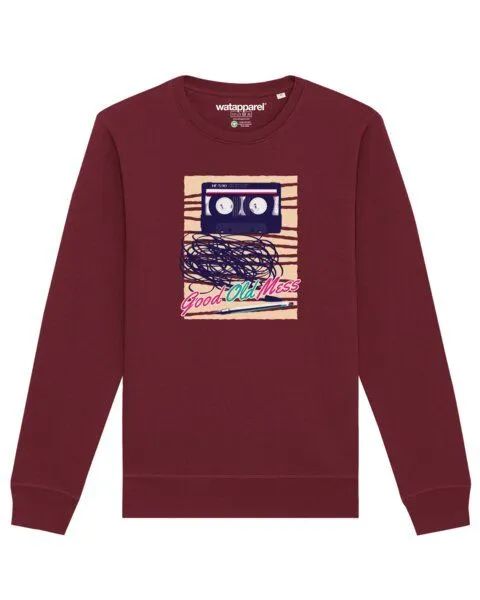 watapparel watapparel Sweatshirt Unisex Good Old Mess, Burgundy, – Produktbild 1 von 4