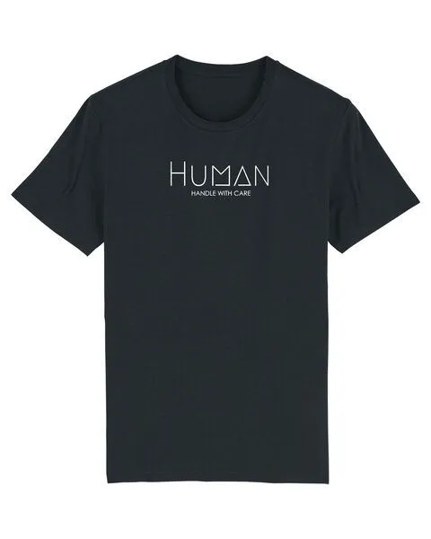 Human Family Human Family Bio Herren Sommer T-Shirt mit Rundhalsausschnitt "Maestro - Human", Weiss, – Produktbild 3 von 4