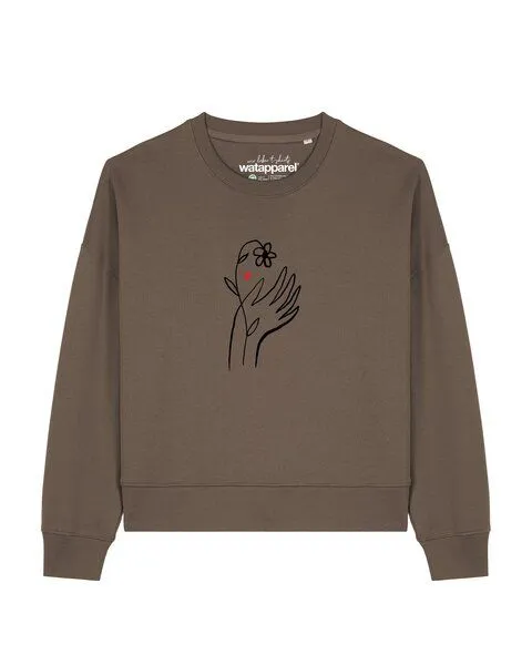 watapparel watapparel Sweatshirt Frauen Self Love, Mocha, – Produktbild 1 von 2