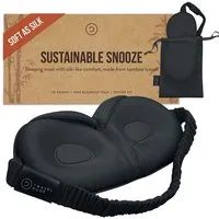 TRAVEL DUDE TRAVEL DUDE 3D Schlafmaske aus Bambus Lyocell, Schwarz, – Produktbild 1 von 1