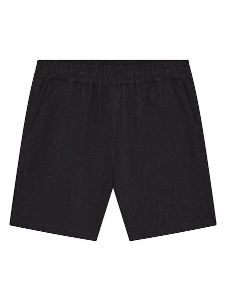 KnowledgeCotton Apparel KnowledgeCotton Apparel Weite Shorts POSEY aus Ecovero und Bio-Leinen, Schwarz-black-jet, – Produktbild 1 von 3