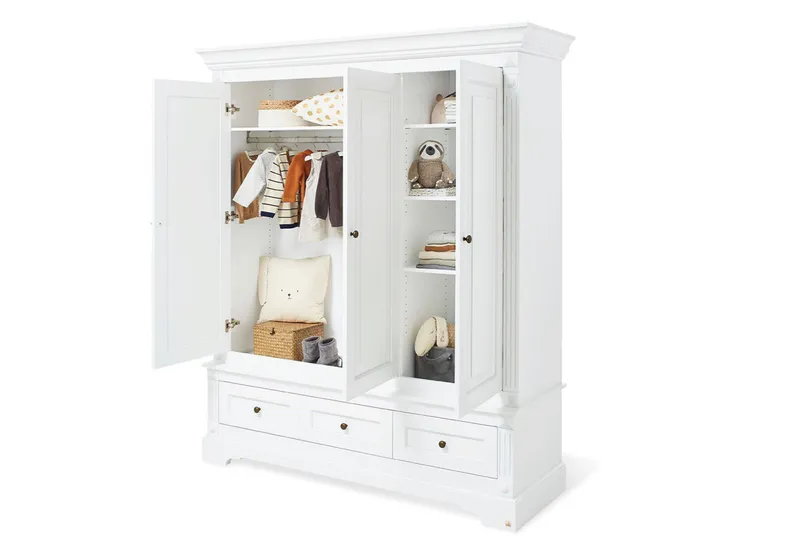 Pinolino Pinolino Kleiderschrank „Emilia” groß, Weiss, – Produktbild 1 von 1