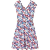 Tranquillo tranquillo Damen-Mini-Kleid mit weitgeschnittenem Rockteil und Taschen, blue bloom, Gr. L – Produktbild 1 von 1