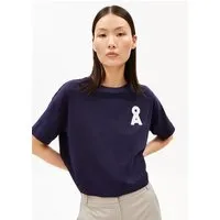ARMEDANGELS ARMEDANGELS ALBERTARAA Damen T-Shirt aus recyceltem Baumwoll Mix, Tinted navy, – Produktbild 1 von 1