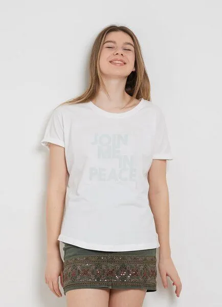 SPARKLES OF LIGHT SPARKLES OF LIGHT Boxy Shirt | JOIN ME IN PEACE, Lila, – Produktbild 2 von 2