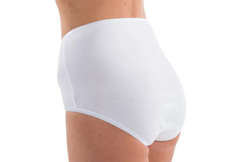 HERMKO Taillenslip 1150 Schlüpfer Bio-Baumwolle, elast. Abschluss, briefs, Basic Feinripp, Weiß, – Produktbild 2 von 2