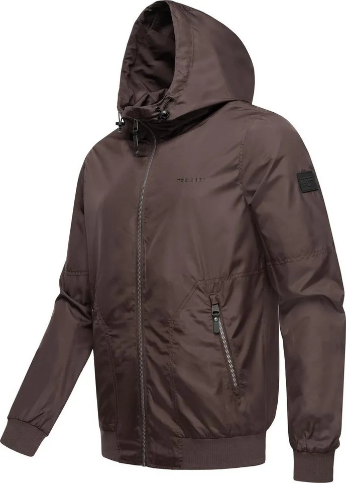 ragwear ragwear Outdoorjacke Stewie II stylische Herren Übergangsjacke mit großer Kapuze, Braun, – Produktbild 2 von 3