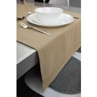jilda-tex jilda-tex Tischläufer Renforce 100% Bio-Baumwolle Uni 50x160cm, Sand, – Produktbild 1 von 1