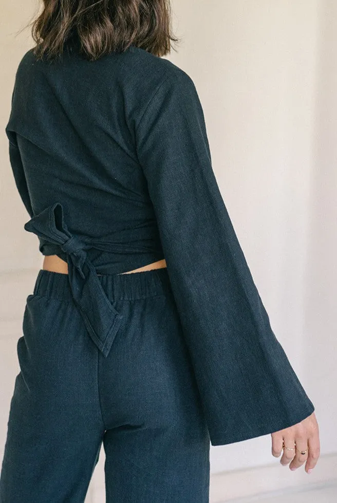 The View Yoga The View Yoga Damen vegan Top Lijn Schwarz, Schwarz, – Produktbild 1 von 2