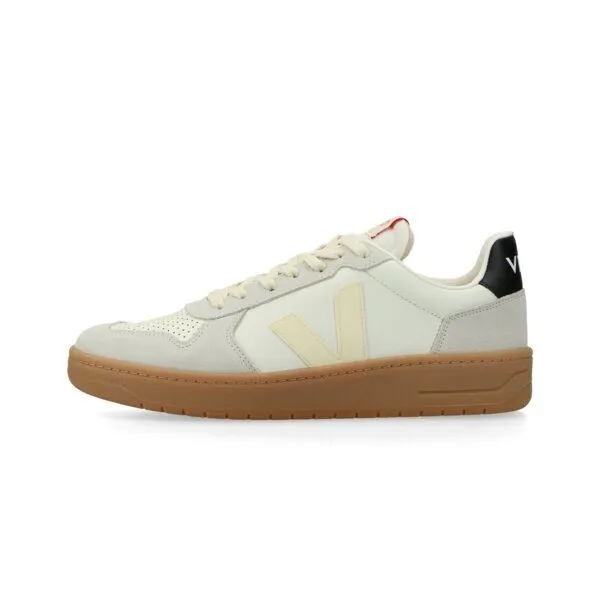 Veja Veja Sneaker Unisex - V-82 Grained Leather, Pure/calcaire/black(natur), – Produktbild 1 von 4