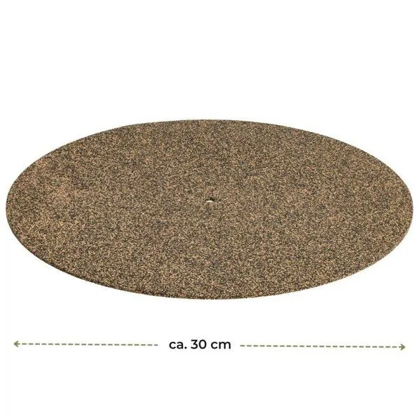Kork-Deko Kork-Deko Plattenspieler-Auflage aus Gummikork - 12 Zoll Slipmat – Produktbild 2 von 3