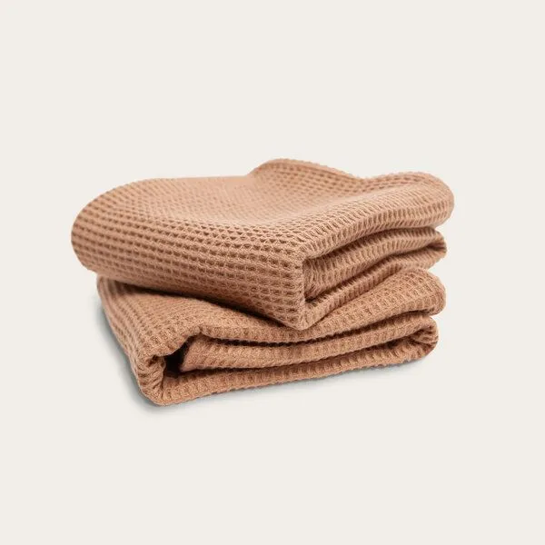 Kushel Towels Kushel Towels The Tea Towel - Set Geschirrtuch aus Bio-Baumwolle, Toffee, – Produktbild 1 von 4