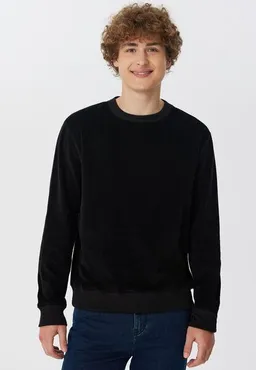 Leela Cotton Leela Cotton Herren Cord-Sweatshirt aus 100% kba-Baumwolle - Feiner Nicky Cordstoff 2232 – Produktbild 1 von 1