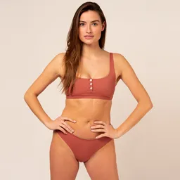 Woodlike Woodlike Damen vegan Bikiniunterteil Cimi Reversible Braun / Grün – Produktbild 1 von 1