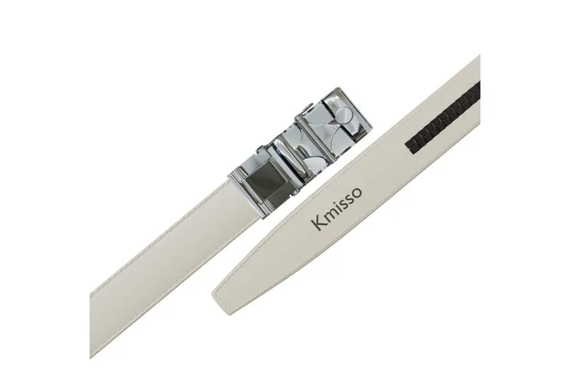 KMISSO Ledergürtel Modischer Damen Gürtel in großen Größen – Automatikverschluss – stufen (1-St) im eleganten Look, Beige, – Produktbild 5 von 5
