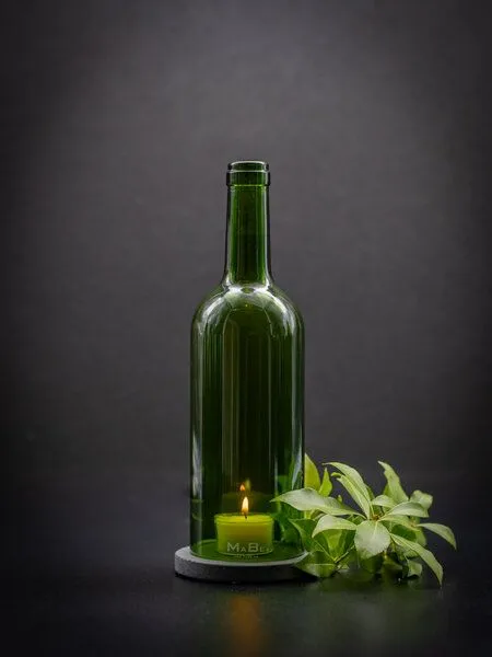 MaBe MaBe Wein WINDLICHT Klassiker - stilvoll & nachhaltig in einem - witzige Geschenkidee, Transparent, – Produktbild 4 von 4