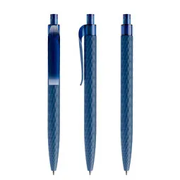 prodir prodir® Druckkugelschreiber QS01 Soft Touch PRT Push, blaue Mine, dunkelblau – Produktbild 1 von 1