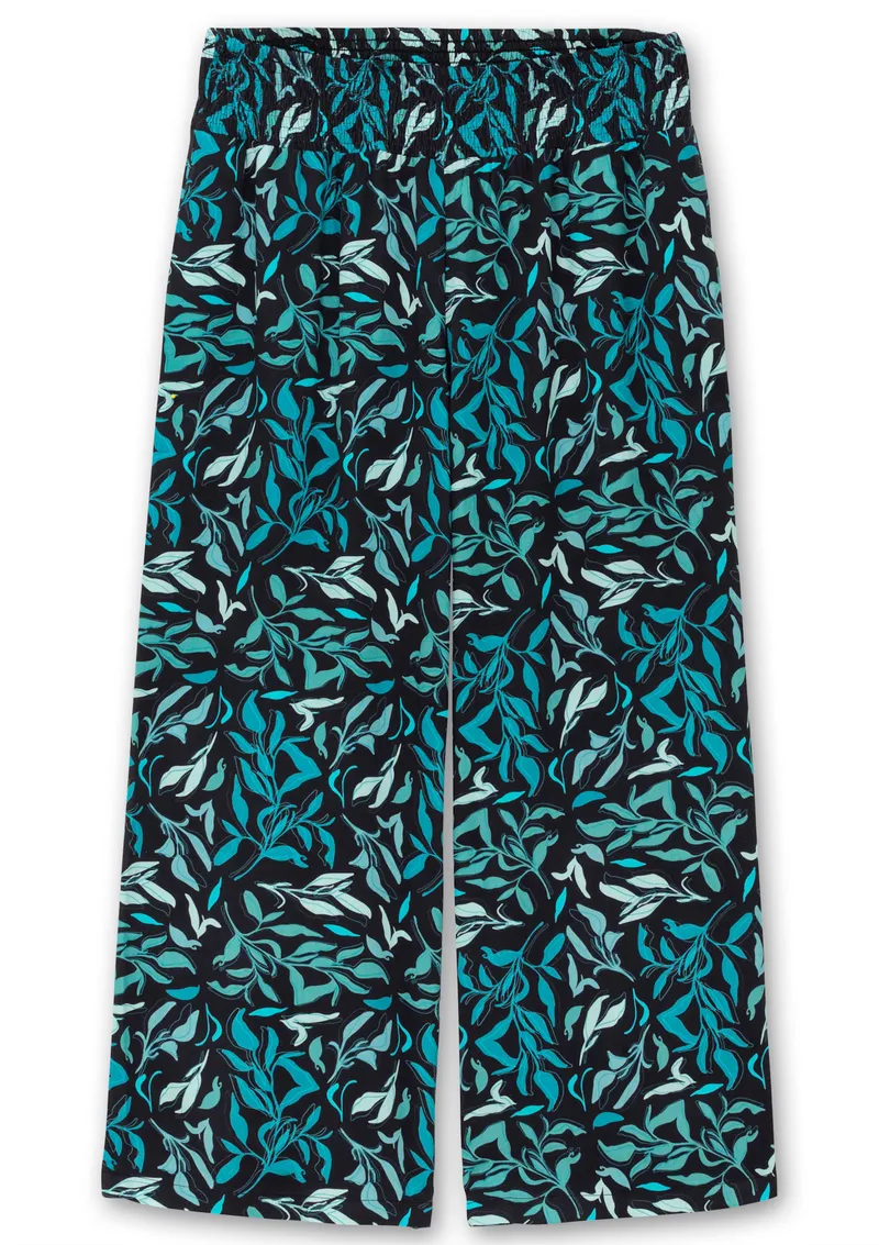 sheego Schlupfhose, Tiefblau-bedruckt, – Produktbild 1 von 2