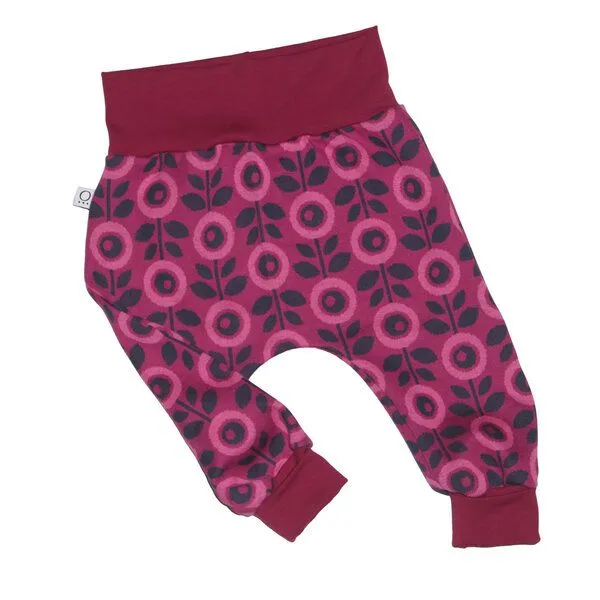 Frija Omina Frija Omina Mitwachsende Jaquard-Krabbelhose Jacki, Daisy beere (rot), – Produktbild 2 von 2