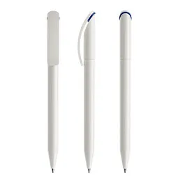 prodir prodir® Drehkugelschreiber DS3 TPP Twist, blaue Mine, weiß/blau, Weiß / blau, – Produktbild 1 von 1