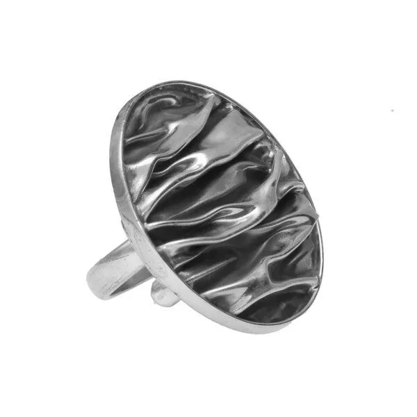 pakilia pakilia Silber Ring Wellen oval Fair-Trade und handmade – Produktbild 1 von 4