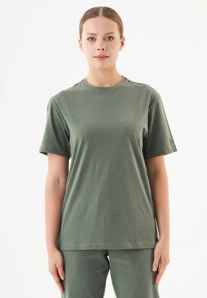 ORGANICATION ORGANICATION ESSENTIALS-TILLO-Unisex Basic T-Shirt aus Bio-Baumwolle, Olive, – Produktbild 1 von 4