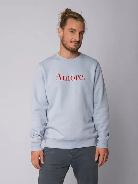 watapparel watapparel Sweatshirt Unisex Amore, Serene blue, – Produktbild 2 von 3