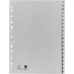 Exacompta Exacompta Register aus Recyclingkunststoff A-Z, 22,5 x 29,7 cm – Produktbild 1 von 1